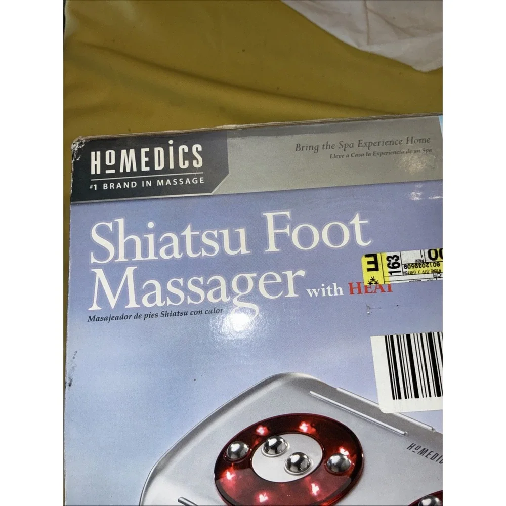 HOMEDICS Foot Pleaser Massage Ultra Infrared Heat Deep Kneading. In box. Tested.